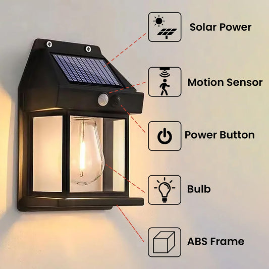 solar wall bulb light