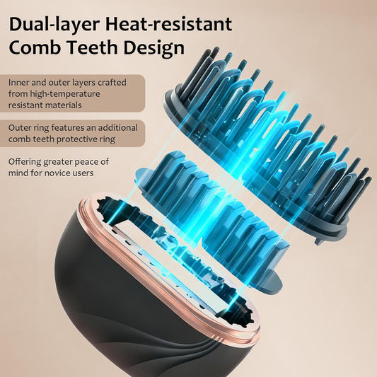 Mini hair straightener comb