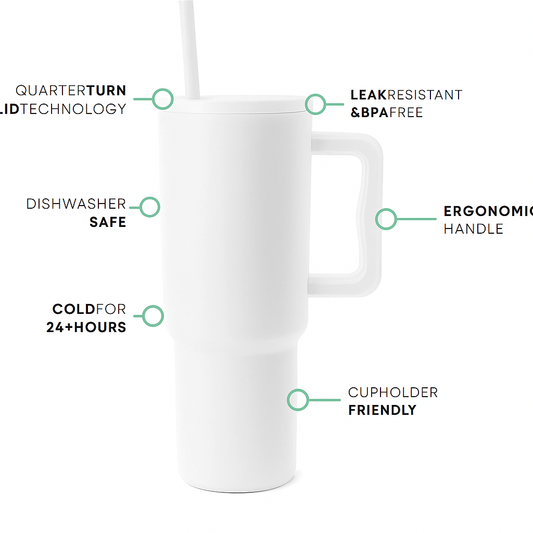 1200ml Tumbler White