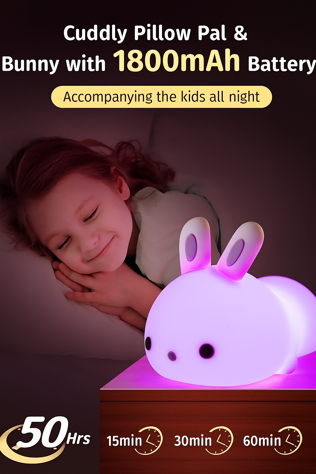 Rabbit Silicone Night Light