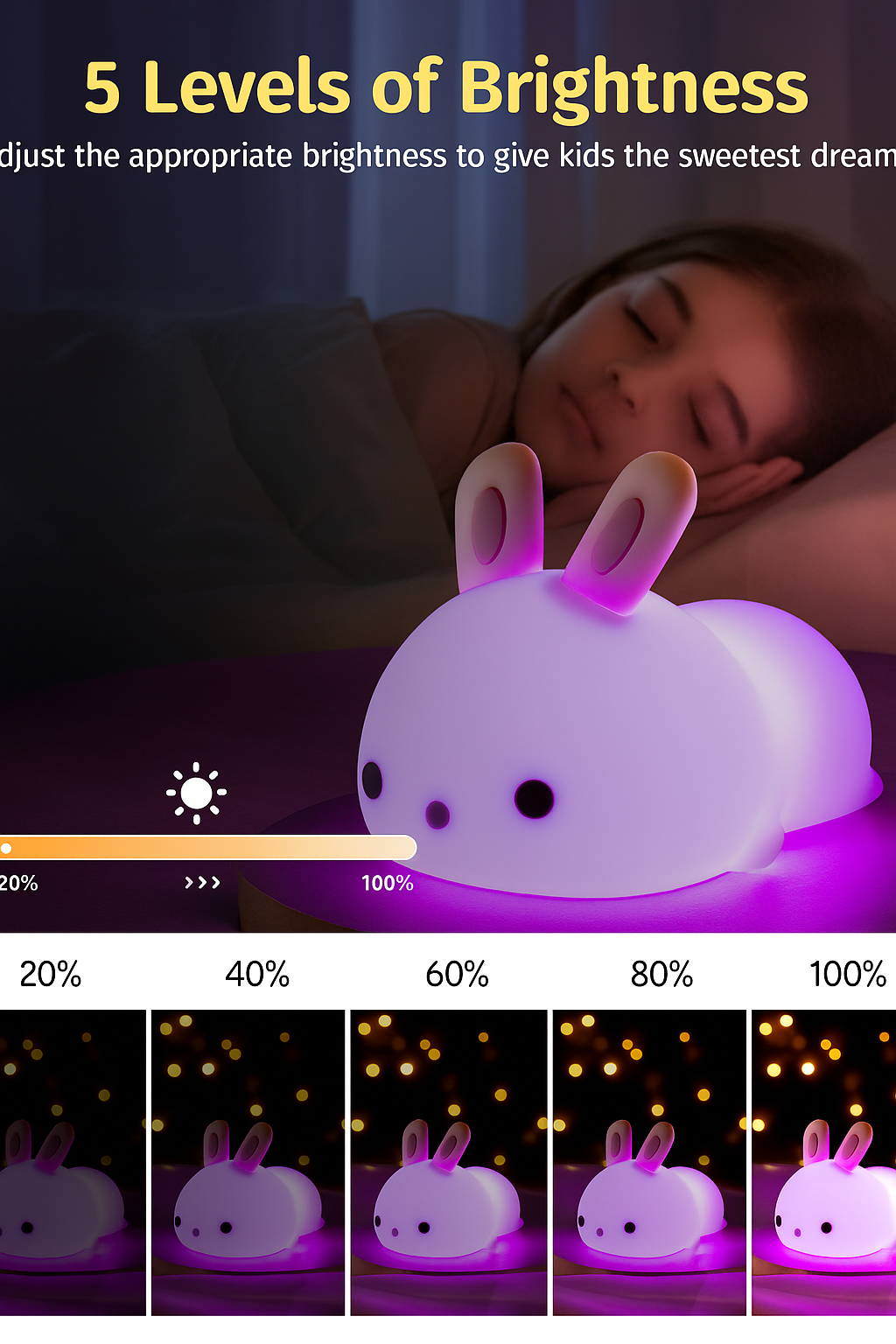 Rabbit Silicone Night Light