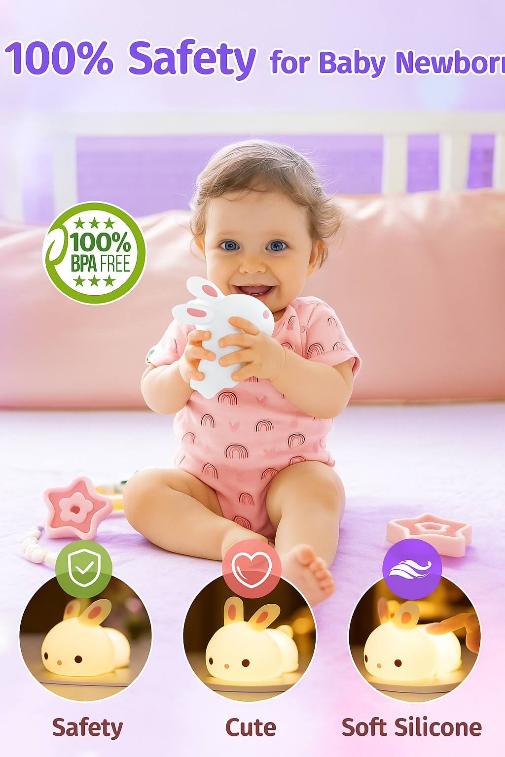 Rabbit Silicone Night Light