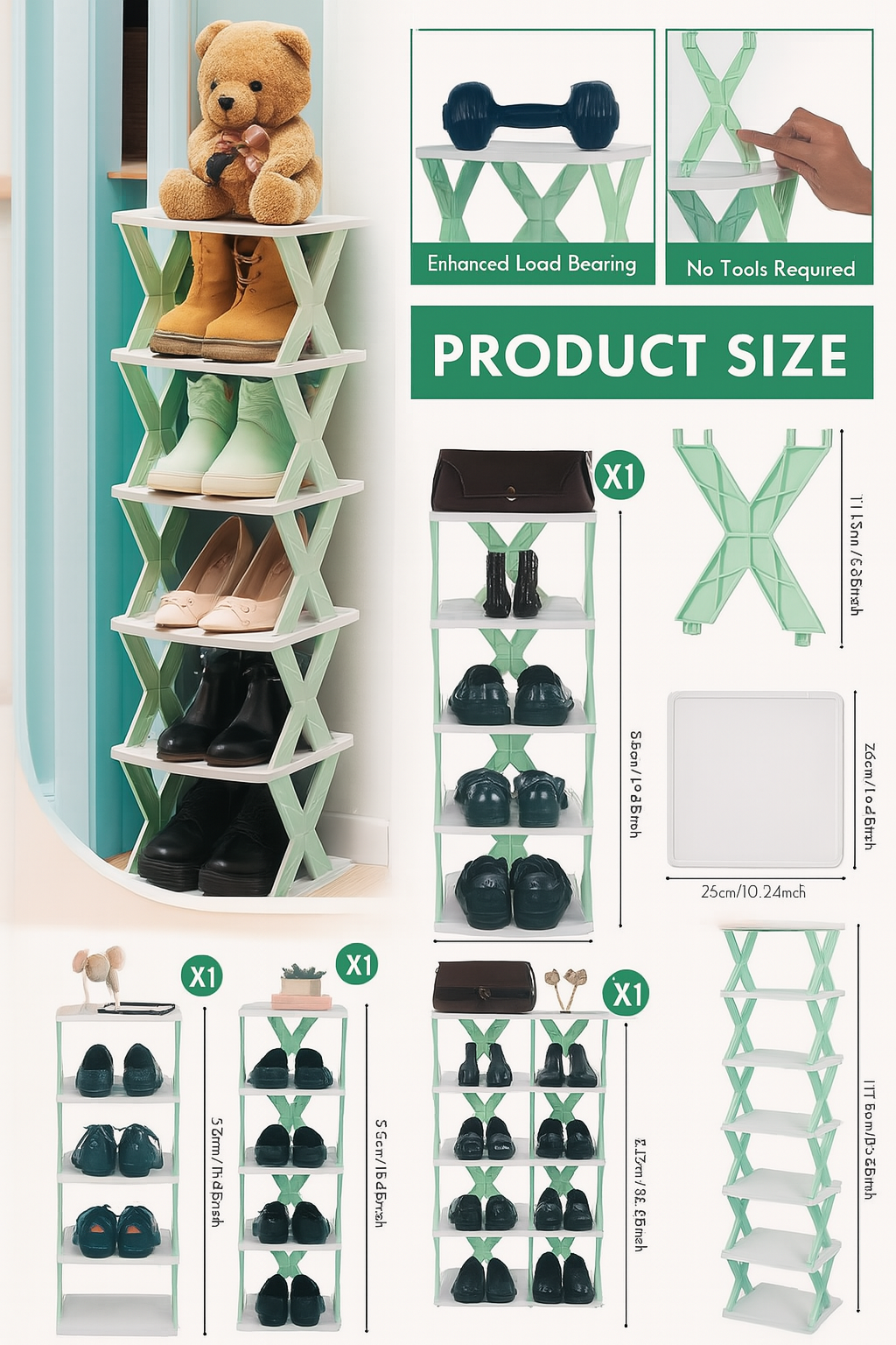 Folding Shoes Rack 8 Layer