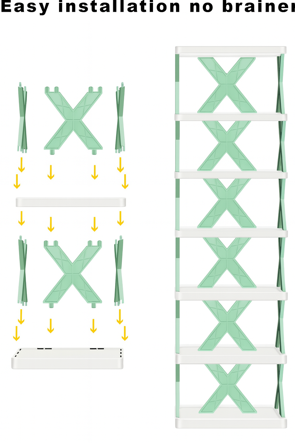 Folding Shoes Rack 8 Layer