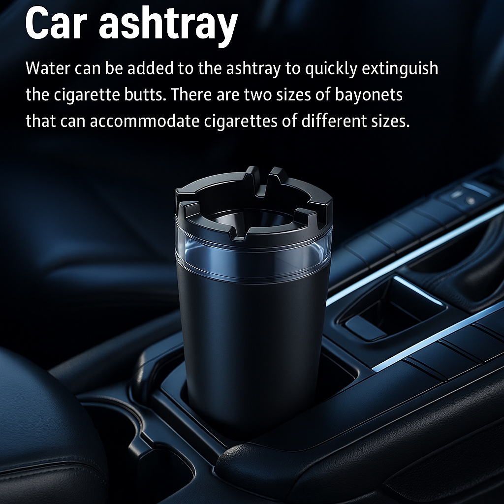 Ashtray with water tank