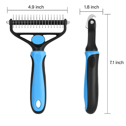 2 in 1 Dog Deshedding Tool