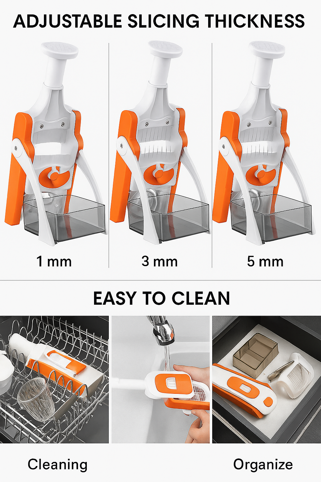Safe mandoline slicer