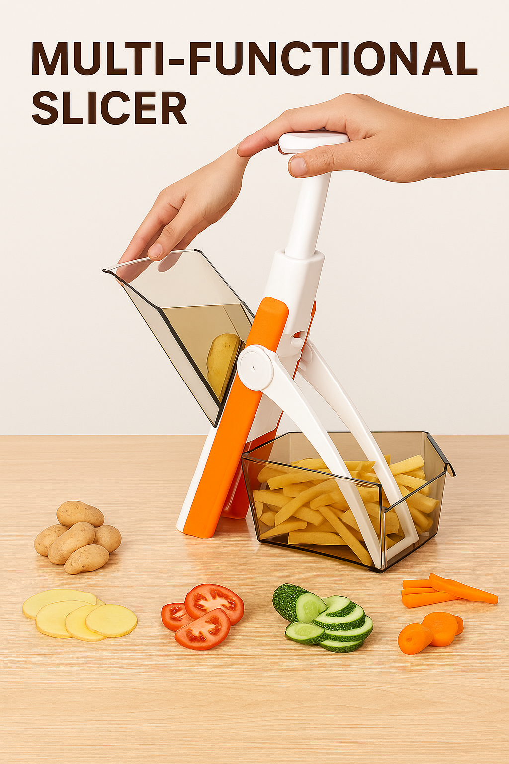 Safe mandoline slicer