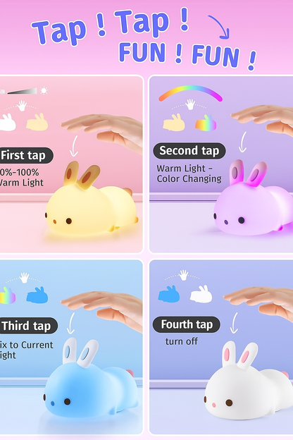 Rabbit Silicone Night Light