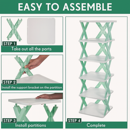 Folding Shoes Rack 8 Layer