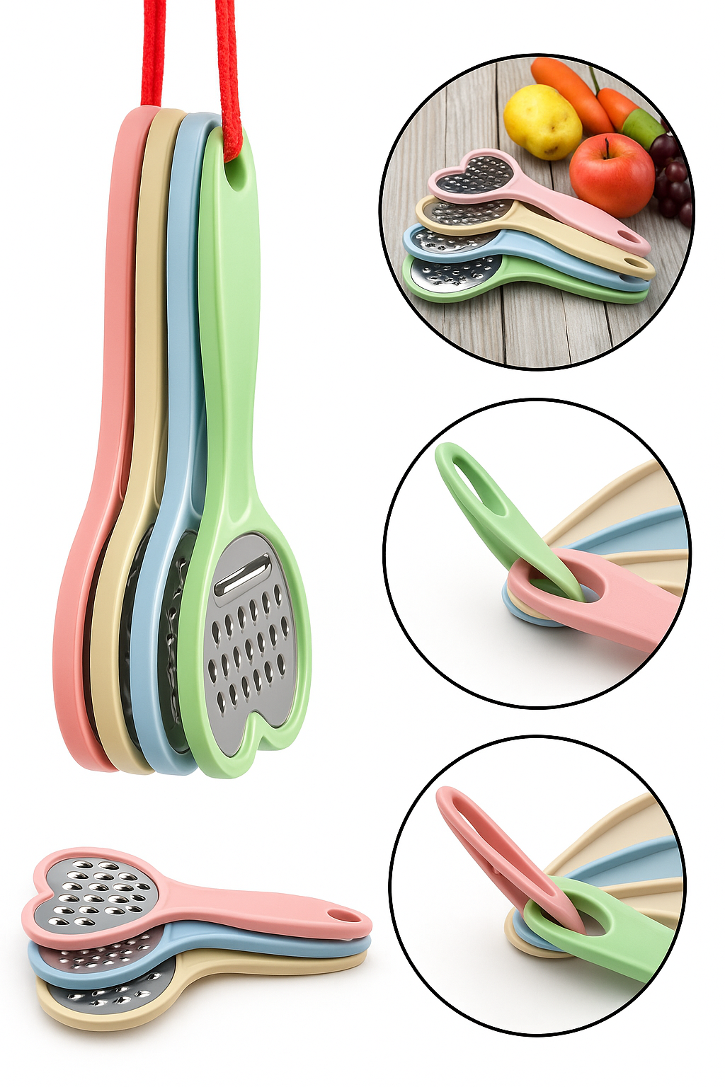 4 in 1 Stainless Steel Grater