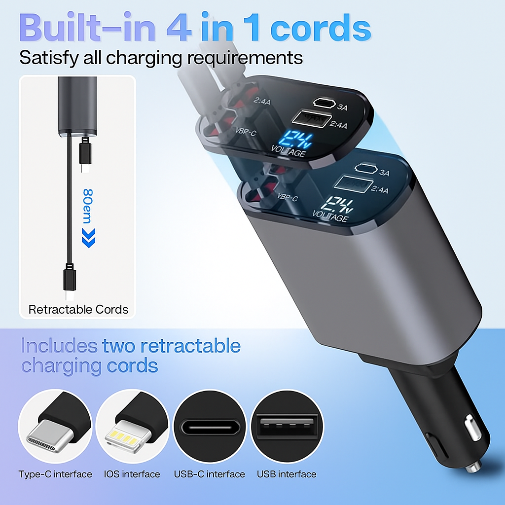 4 in 1 car charger