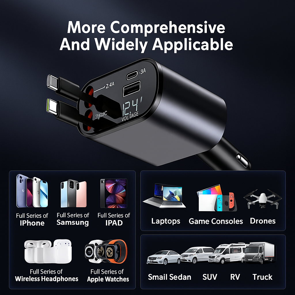 4 in 1 car charger