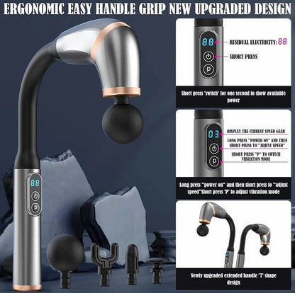 Massage Gun with Extension Handle