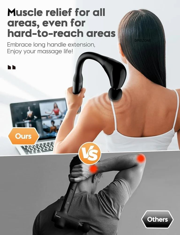 Massage Gun with Extension Handle