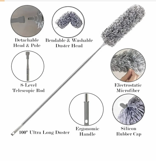 Grey Fan Duster
