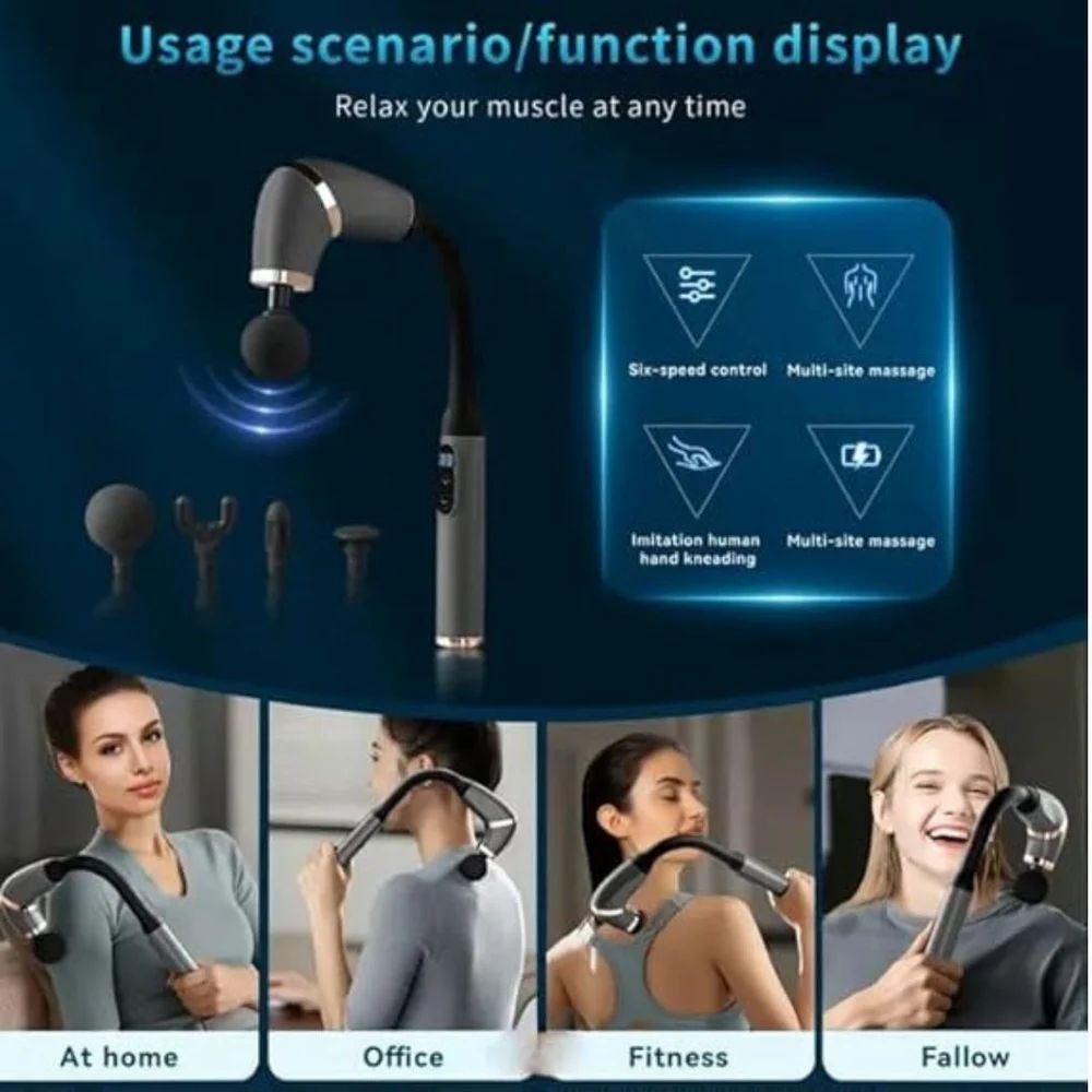 Massage Gun with Extension Handle