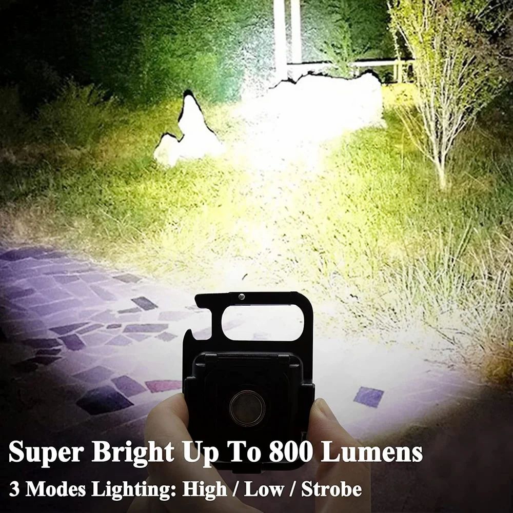 Rechargeable LED COB Keychain Light