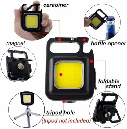 Rechargeable LED COB Keychain Light