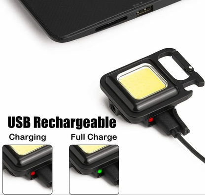 Rechargeable LED COB Keychain Light