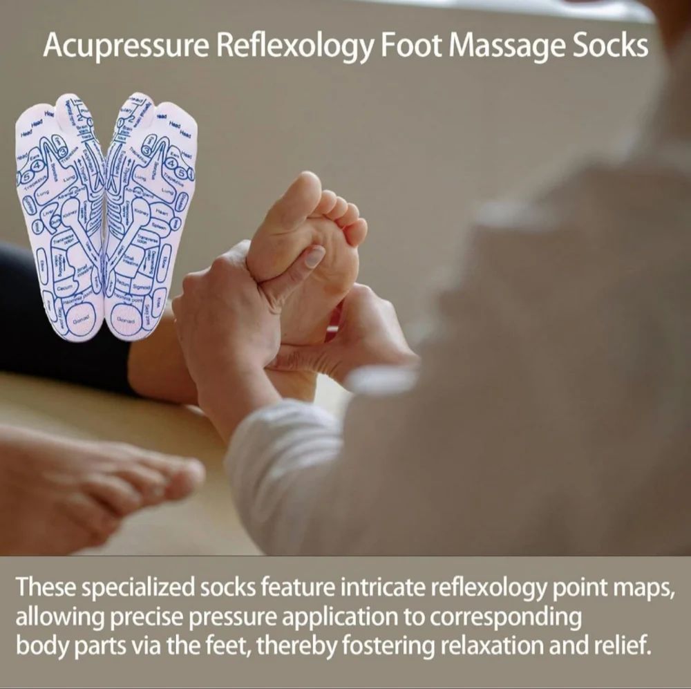 Acupressure reflexology socks