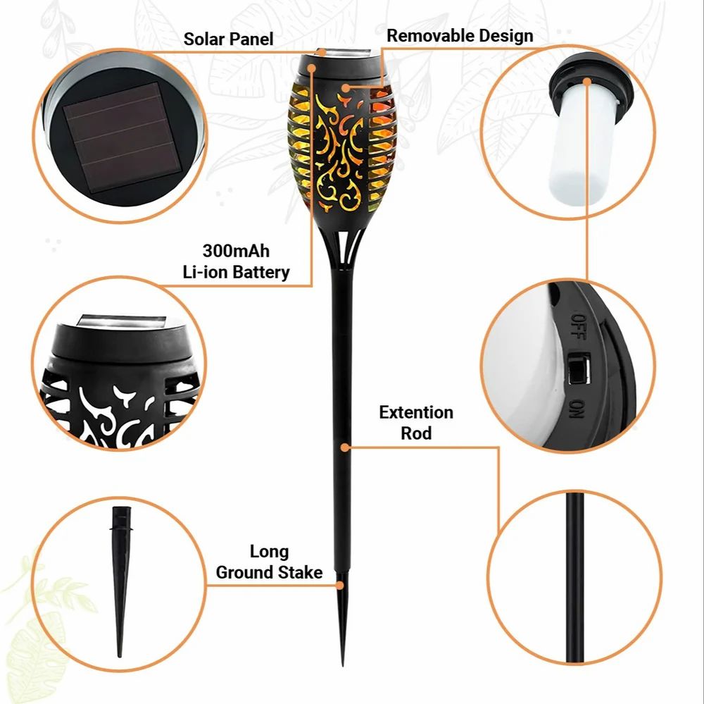 Garden Solar Flame Lights