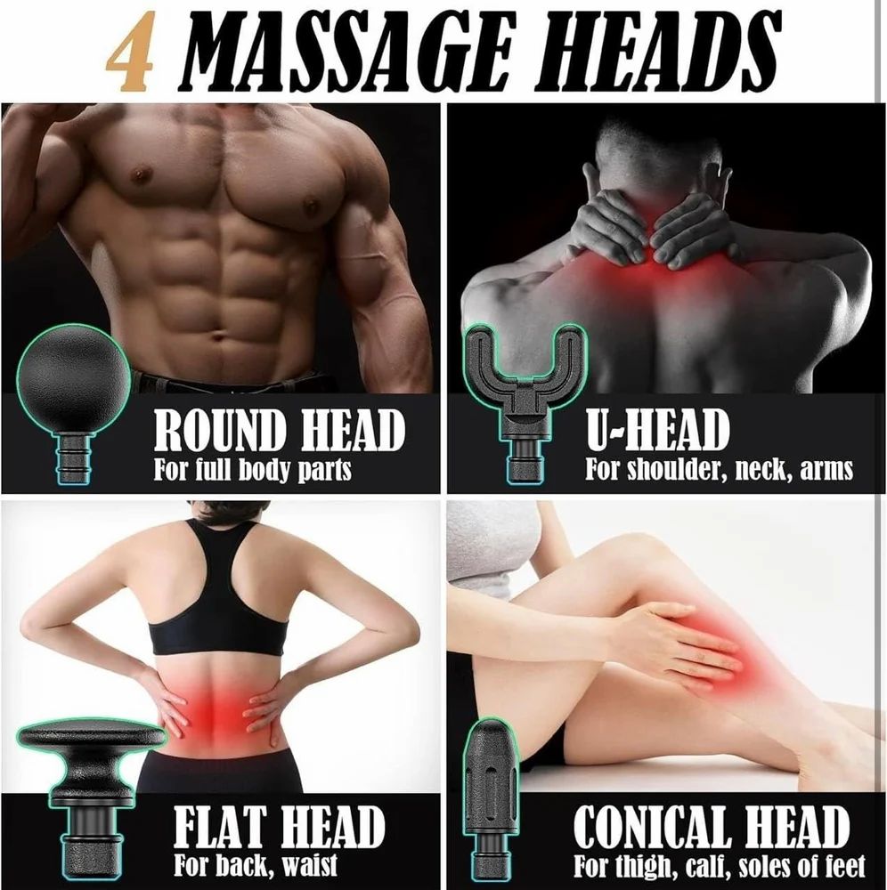 Massage Gun with Extension Handle