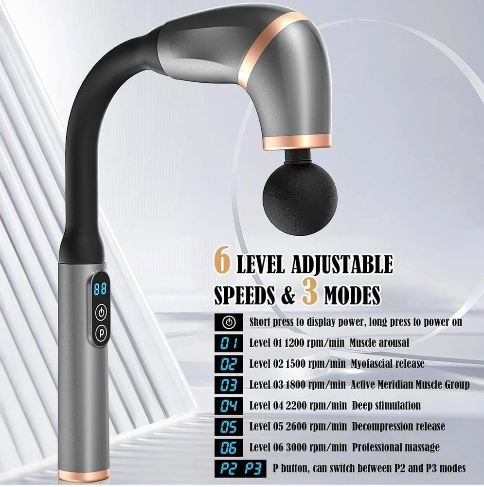 Massage Gun with Extension Handle