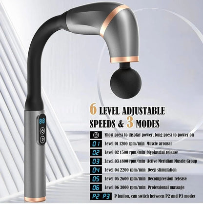 Massage Gun with Extension Handle